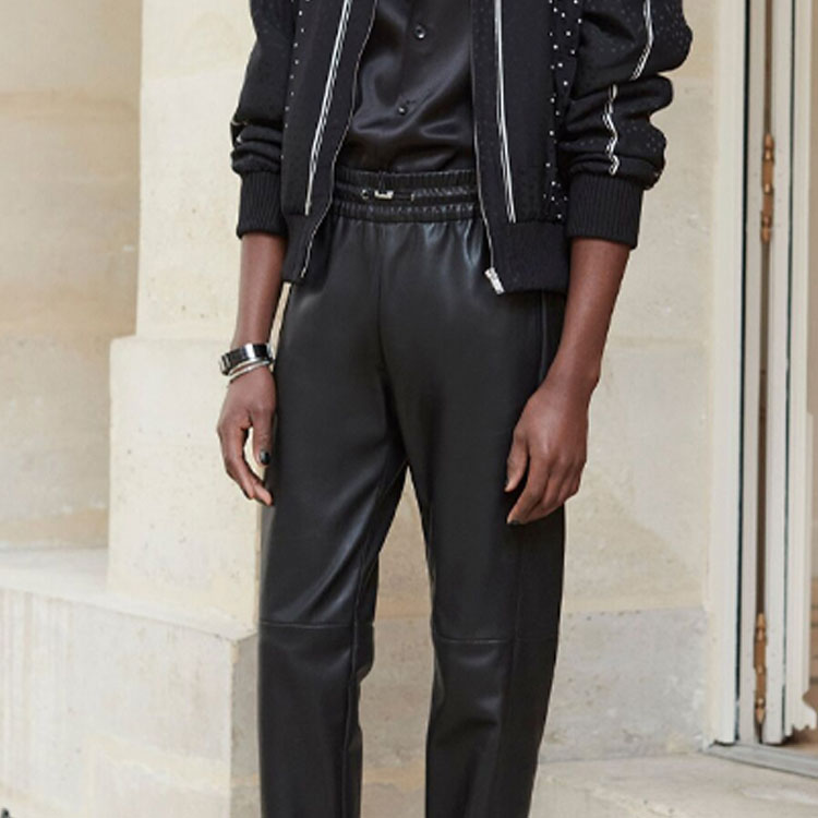 Cheap SAINT LAURENT Jaket Cetak Logo Hitam Polka Dot 663529Y2D711095