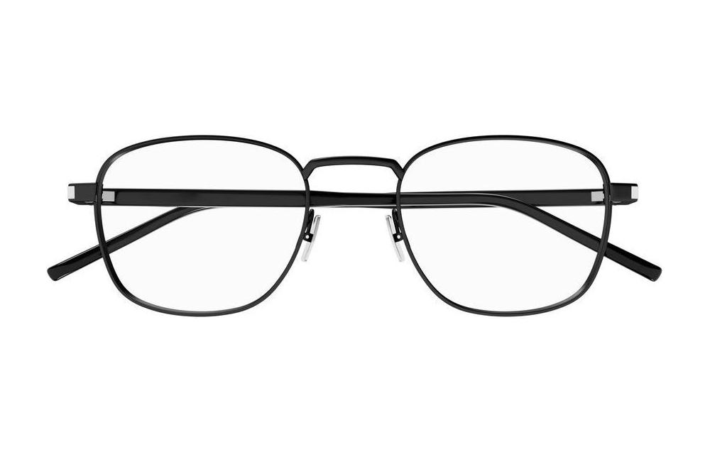 SAINT LAURENT Black Metal Irregular Optical Glasses Unisex Couple Style. SL699001 圖 3