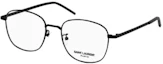 Order SAINT LAURENT Kacamata Optik Kotak Metal Hitam Unisex Pasangan SL 682/F