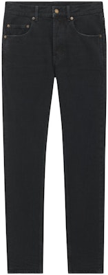 SAINT LAURENT Black Mid-Rise Straight-Leg Casual Jeans for Men 757190Y16PD1289 Buy SAINT LAURENT Black Mid-Rise Straight-Leg Casual Jeans for Men 757190Y16PD1289