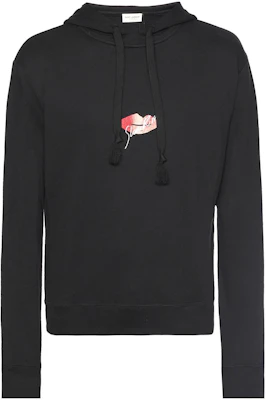 Saint Laurent Black Pullover Sweatshirt with Solid Letter Print for Men 482668-YB1IB-1004 Buy Saint Laurent Black Pullover Sweatshirt with Solid Letter Print for Men 482668-YB1IB-1004