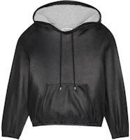 Saint Laurent Black Solid Color Hoodie Long Sleeve 697343YCBH21000 Saint Laurent Black Solid Color Hoodie Long Sleeve 697343YCBH21000