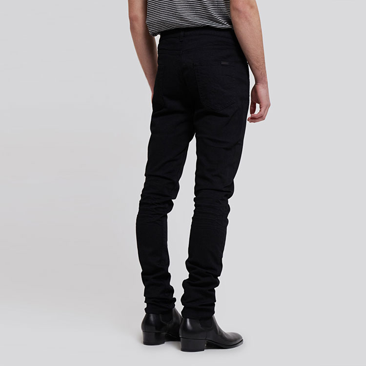Purchase Saint Laurent Black Solid Stretch Skinny Jeans 527389YS5001220