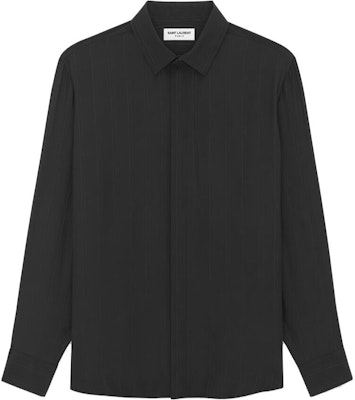 SAINT LAURENT Black Striped Long Sleeve Shirt Unisex 646850Y6H391000 Buy SAINT LAURENT Black Striped Long Sleeve Shirt Unisex 646850Y6H391000