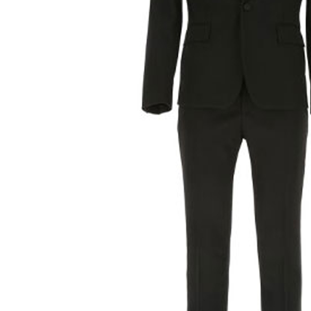 Cheap Saint Laurent Jas Tuxedo Wol Hitam dengan Detail Trim Satin. 615987Y512W1000