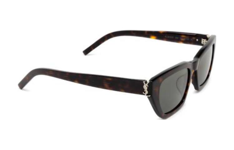 Saint Laurent Brown Irregular Acetate Sunglasses Unisex Couples Style SLM127F002 圖 4