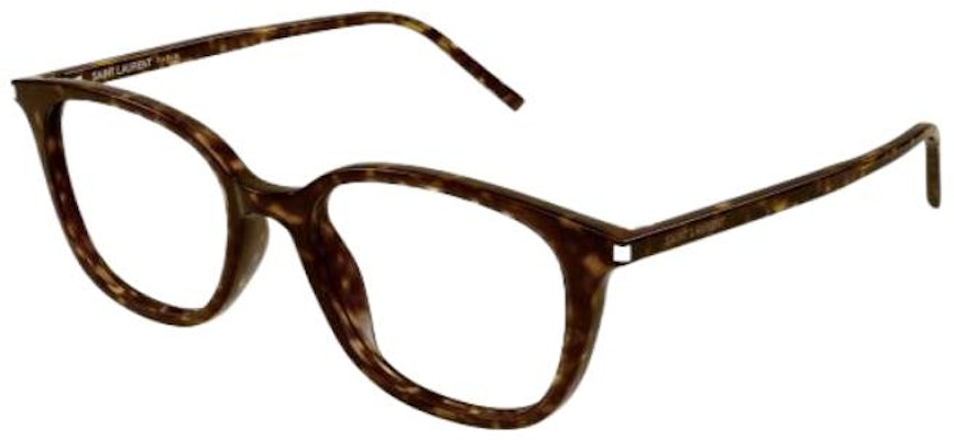 SAINT LAURENT Brown Irregular Optical Glasses with Patterned Temples for Men. SL644F002 Buy SAINT LAURENT Brown Irregular Optical Glasses with Patterned Temples for Men. SL644F002