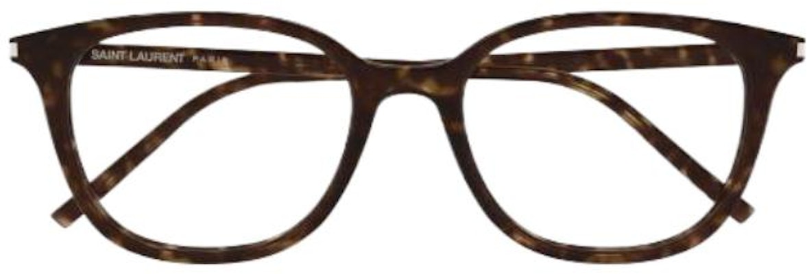 SAINT LAURENT Brown Irregular Optical Glasses with Patterned Temples for Men. SL644F002 Lookbook SAINT LAURENT Brown Irregular Optical Glasses with Patterned Temples for Men. SL644F002