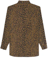 Lookbook SAINT LAURENT Brown Leopard Print Long-Sleeve Button-Up Shirt. 653860Y1D943278