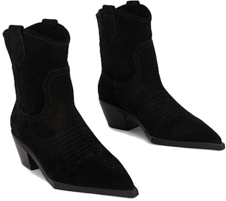 Saint Laurent Calfskin Suede Ankle Boots 'Cowboy Black' 66929025T001000 Order Saint Laurent Calfskin Suede Ankle Boots 'Cowboy Black' 66929025T001000
