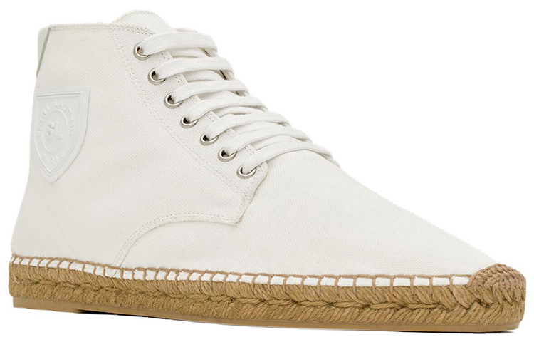 Order 圣罗兰白色帆布高帮鞋 73767512N909026