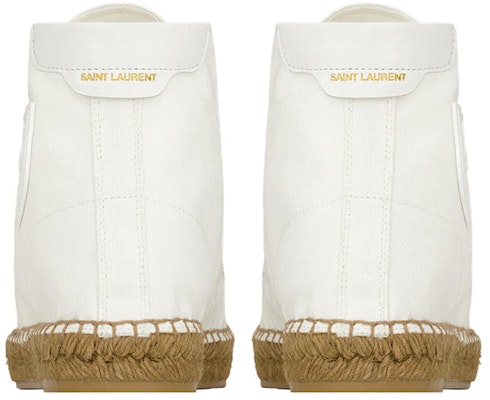 Saint Laurent Canvas High-Top 'White' 73767512N909026 Shop Saint Laurent Canvas High-Top 'White' 73767512N909026