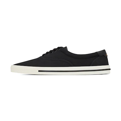 Saint Laurent Canvas Low Top Sneakers 'Black'