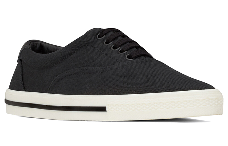 Order 聖羅蘭帆布低筒運動鞋『黑色』 73183812N9A1534