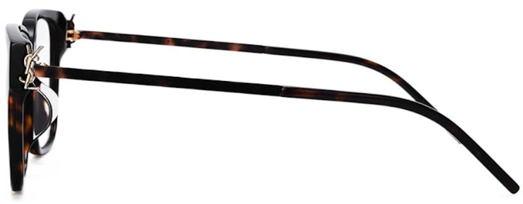 SAINT LAURENT Capsule Metallic Logo Square Optical Glasses Tortoise Unisex SLM48O-A/F-003 Shop SAINT LAURENT Capsule Metallic Logo Square Optical Glasses Tortoise Unisex SLM48O-A/F-003