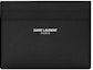 Buy Saint Laurent Card Case Grain de Poudre Embossed Leather Black