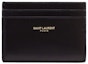 Buy Saint Laurent Tempat Kartu Kulit Halus Hitam