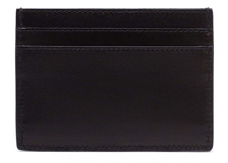 Order Saint Laurent Tempat Kartu Kulit Halus Hitam