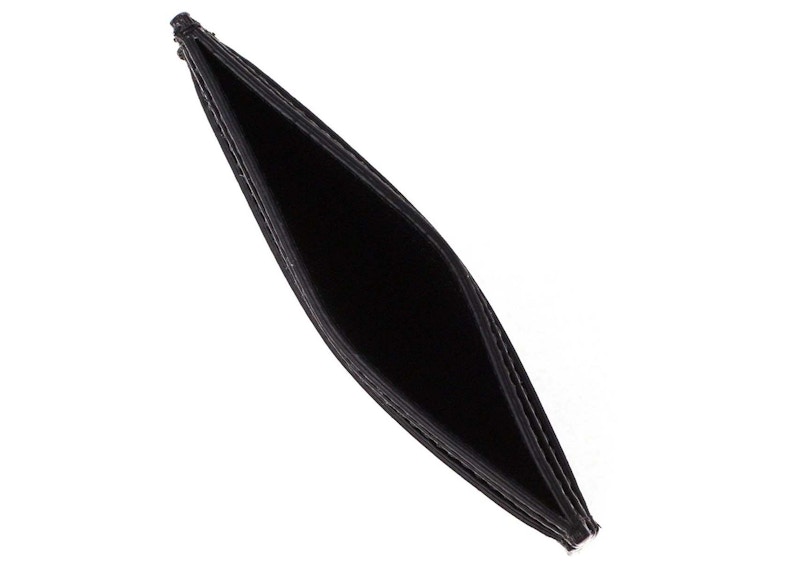 Lookbook Saint Laurent Tempat Kartu Kulit Halus Hitam