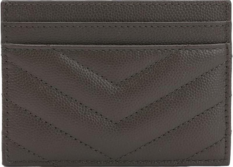Order Tarjetero Saint Laurent Monogram Grain De Poudre Gris Guijarro.