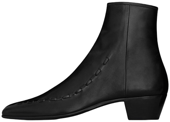 Saint Laurent Casey 'Black Leather Ankle Boots' 6489930UX001000 Buy Saint Laurent Casey 'Black Leather Ankle Boots' 6489930UX001000