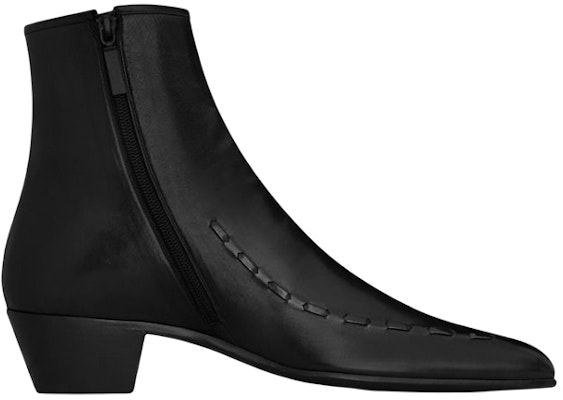 Saint Laurent Casey 'Black Leather Ankle Boots' 6489930UX001000 Order Saint Laurent Casey 'Black Leather Ankle Boots' 6489930UX001000