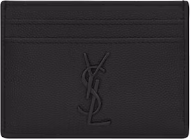 Saint Laurent Cassandre (5 Card Slot) Card Case Black Logo Matte Black Saint Laurent Cassandre (5 Card Slot) Card Case Black Logo Matte Black