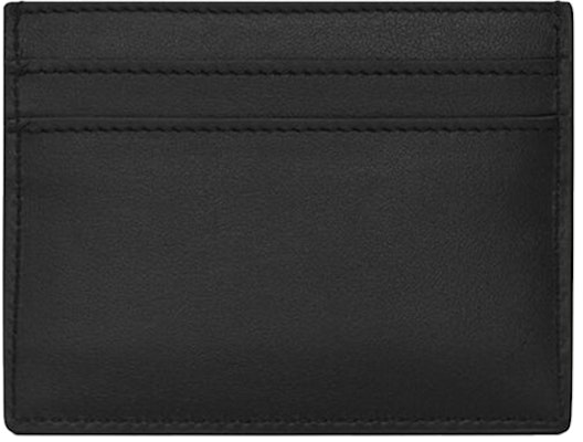 Saint Laurent Cassandre (5 Card Slot) Card Case Silver Logo Black Order Saint Laurent Cassandre (5 Card Slot) Card Case Silver Logo Black