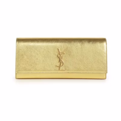 Saint Laurent Cassandre Evening Clutch Metallic Gold