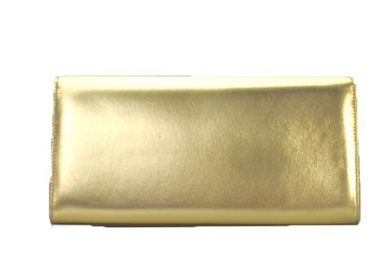 Order Saint Laurent Cassandre Tas Malam Emas Metalik