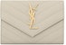 Saint Laurent Cassandre Grain De Poudre Envelope Wallet Small Blanc Vintage