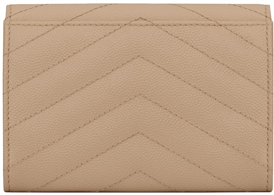 Saint Laurent Cassandre Grain De Poudre Envelope Wallet Small Dark Beige Order Saint Laurent Cassandre Grain De Poudre Envelope Wallet Small Dark Beige