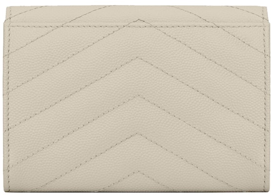 Saint Laurent Cassandre Grain De Poudre Envelope Wallet Small Blanc Vintage Order Saint Laurent Cassandre Grain De Poudre Envelope Wallet Small Blanc Vintage
