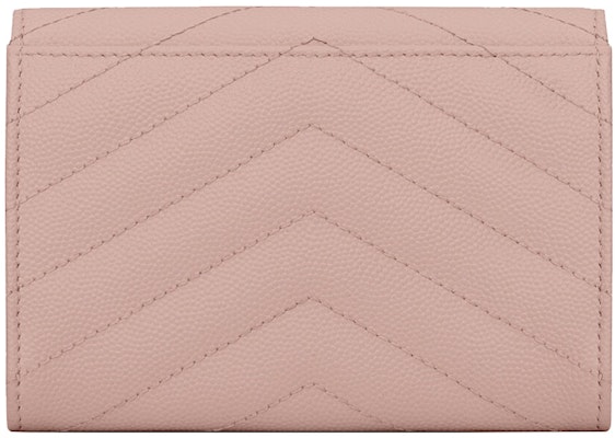 Saint Laurent Cassandre Grain De Poudre Envelope Wallet Small Pale Pink Order Saint Laurent Cassandre Grain De Poudre Envelope Wallet Small Pale Pink