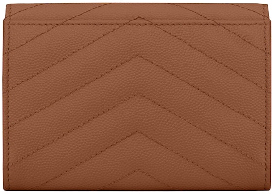 Saint Laurent Cassandre Grain De Poudre Envelope Wallet Small Dark Natural Order Saint Laurent Cassandre Grain De Poudre Envelope Wallet Small Dark Natural