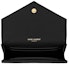 Lookbook Saint Laurent Cassandre Grain De Poudre Envelope Wallet Small Noir