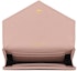 Lookbook Saint Laurent Cassandre Grain De Poudre Envelope Wallet Small Pale Pink