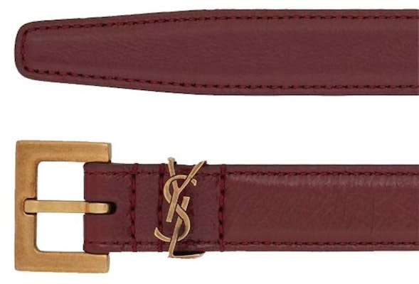 Saint Laurent Cassandre Leather Belt Red Agate Order Saint Laurent Cassandre Leather Belt Red Agate
