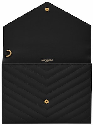 Saint Laurent Cassandre Matelasse Flap Pouch In Quilted Embossed Leather Black Lookbook Saint Laurent Cassandre Matelasse Flap Pouch In Quilted Embossed Leather Black