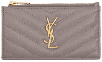 Saint Laurent Cassandre Matelasse Zipped Fragments Card Case De Poudre Embossed Fog Saint Laurent Cassandre Matelasse Zipped Fragments Card Case De Poudre Embossed Fog