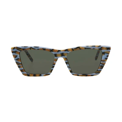 Saint Laurent Cat Eye-Frame Acetate Sunglasses Violet/Grey (SL276MICA-30006557-035-50118)