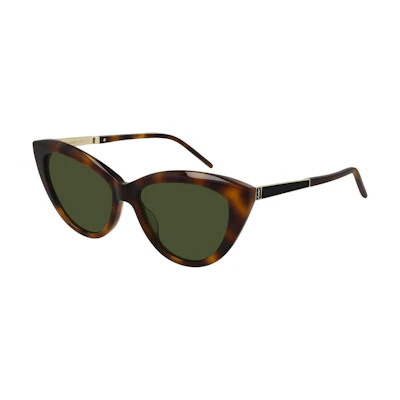 Saint Laurent Cat Eye Sunglasses Havana/Green (SL-M81-003)