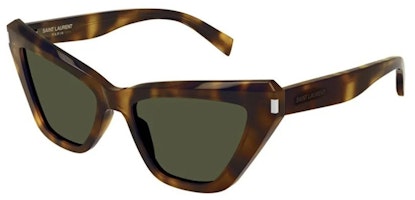 Saint Laurent Cat Eye Sunglasses Havana/Green (SL466-002-54) Saint Laurent Cat Eye Sunglasses Havana/Green (SL466-002-54)