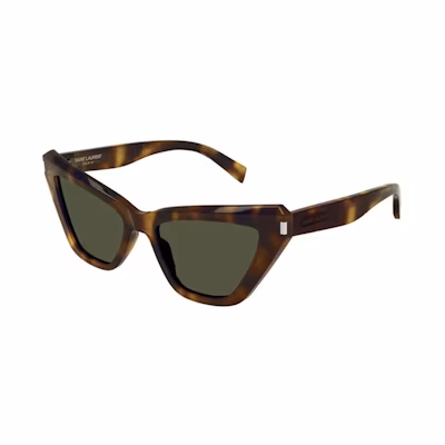 Saint Laurent Cat Eye Sunglasses Havana/Green (SL466-002-54)