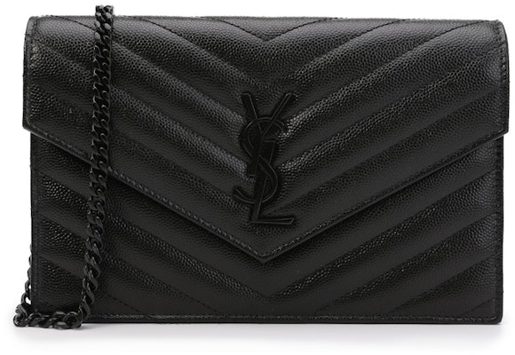 Saint Laurent Chain Wallet Monogram Black Buy Saint Laurent Chain Wallet Monogram Black