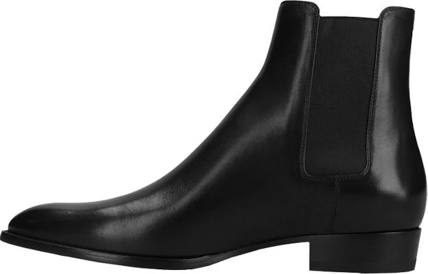 SAINT LAURENT 聖羅蘭 皮質 時尚休閒切爾西靴 黑色 Lookbook SAINT LAURENT 聖羅蘭 皮質 時尚休閒切爾西靴 黑色