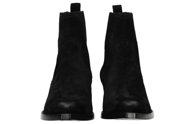 Shop 생 로랑 블랙 스웨이드 첼시 부츠 (Saeng Loreng Beullaek Seuweideu Chelsi Butseu) 579509BT3001000