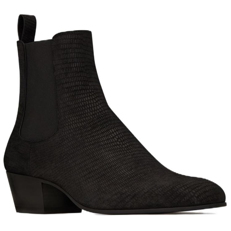 Lookbook Saint Laurent But Chelsea 'Hitam Suede' 6323881YO001000