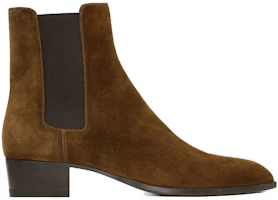 Order Saint Laurent Sepatu Chelsea 'Kulit Coklat' 6341940LI002330