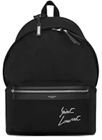 Saint Laurent City Backpack Black/White Saint Laurent City Backpack Black/White